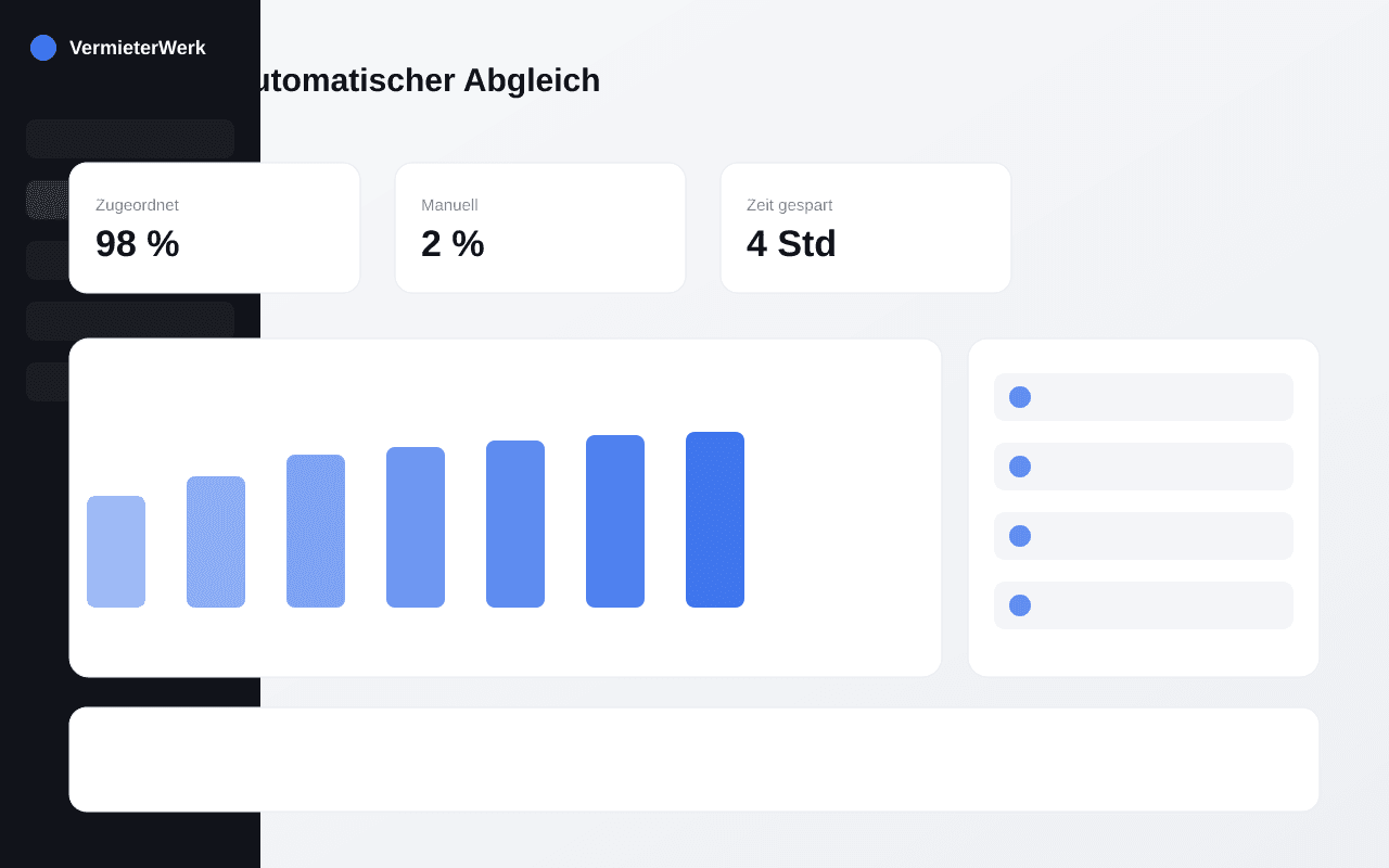 Automatischer Abgleich offener Forderungen