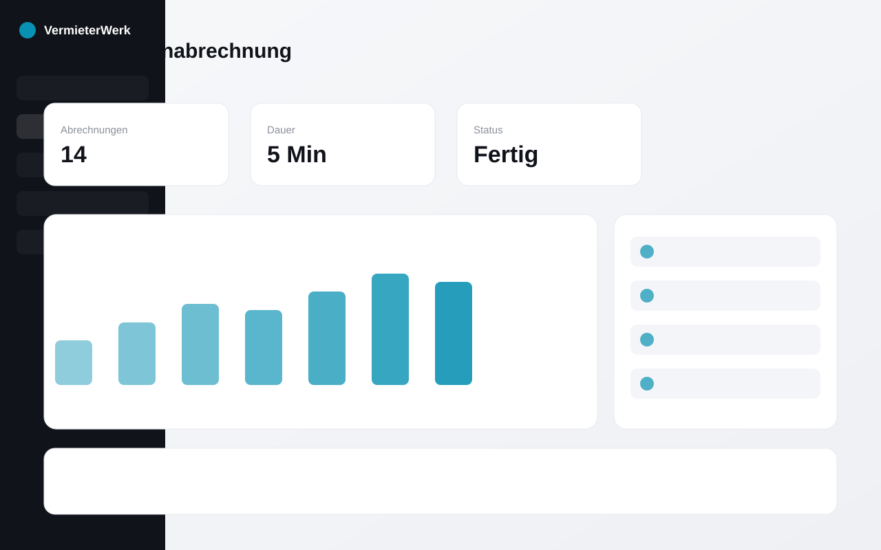 Abrechnung erstellen